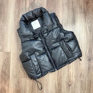 Hollister Black Puffer Coat